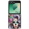 Coque pour Z FLIP 6 7 8 tete de mort calavera bijoux