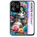 Coque pour Honor 600 SMART tete de mort calavera bleu