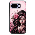 Coque pour Pixel 8A 9A 10A personnalisée tete de mort calavera druide