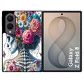 Coque pour Z FOLD 8 tete de mort calavera papillon