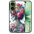 Coque pour Iphone 18 / PRO / PRO MAX / 18E tete de mort calavera papillon