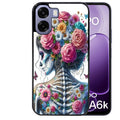 Coque pour Oppo A6 A6 A6K tete de mort calavera papillon