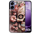 Coque pour Oppo A6 A6 A6K tete de mort calavera rose