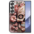 Coque pour Z Fold 8 / ULTRA tete de mort calavera rose