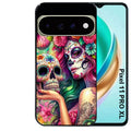 Coque pour Pixel 10 / 11 / PRO / XL tete de mort calavera skull