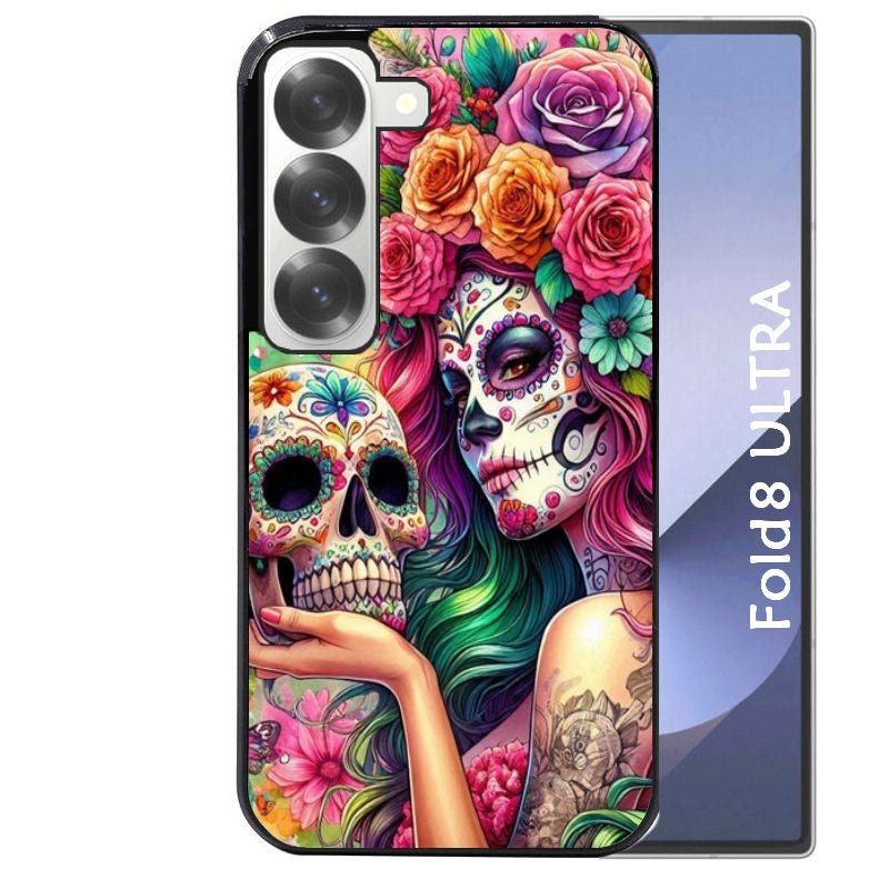 Coque pour Z FOLD 8 ULTRA tete de mort calavera skull