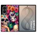 Coque pour Z FOLD 8 tete de mort calavera skull