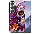 Coque pour Z Fold 8 / ULTRA tete de mort calavera violette