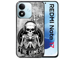 Coque pour Redmi Note 17 et PRO 4G 5G Max tete de mort gamer beton