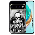 Coque pour Pixel 10 / 11 / PRO / XL tete de mort gamer beton