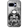 Coque pour Pixel 8A 9A 10A tete de mort gamer beton