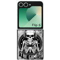 Coque pour Z FLIP 6 7 8 tete de mort gamer beton