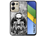 Coque pour POCO C95 PRO tete de mort gamer beton