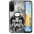 Coque pour POCO C81 PRO tete de mort gamer beton