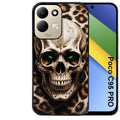 Coque pour POCO C95 PRO tete de mort leopard