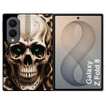 Coque pour Z FOLD 8 tete de mort leopard
