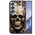 Coque pour Z Fold 8 / ULTRA tete de mort leopard