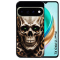 Coque pour Pixel 10 / 11 / PRO / XL tete de mort leopard