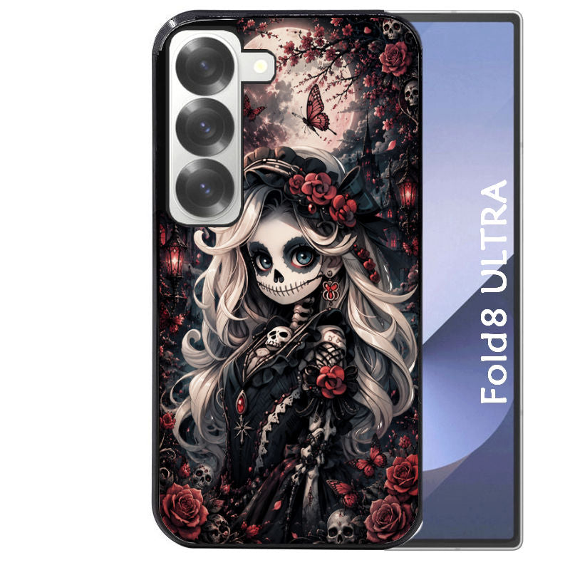 Coque pour Z Fold 8 / ULTRA tete de mort halloween