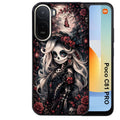 Coque pour POCO C81 PRO tete de mort halloween