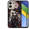 Coque pour POCO C95 PRO tete de mort halloween