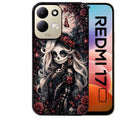Coque pour Redmi 17 et 17C 4G 5G tete de mort halloween
