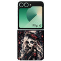 Coque pour Z FLIP 6 7 8 tete de mort halloween