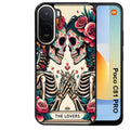 Coque pour POCO C81 PRO tete de mort lovers