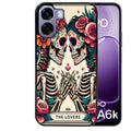 Coque pour Oppo A6 A6 A6K tete de mort lovers