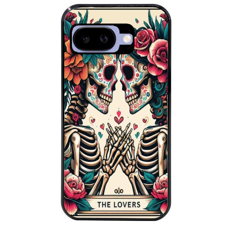 Coque pour Pixel 8A 9A 10A tete de mort lovers