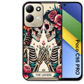 Coque pour POCO C95 PRO tete de mort lovers