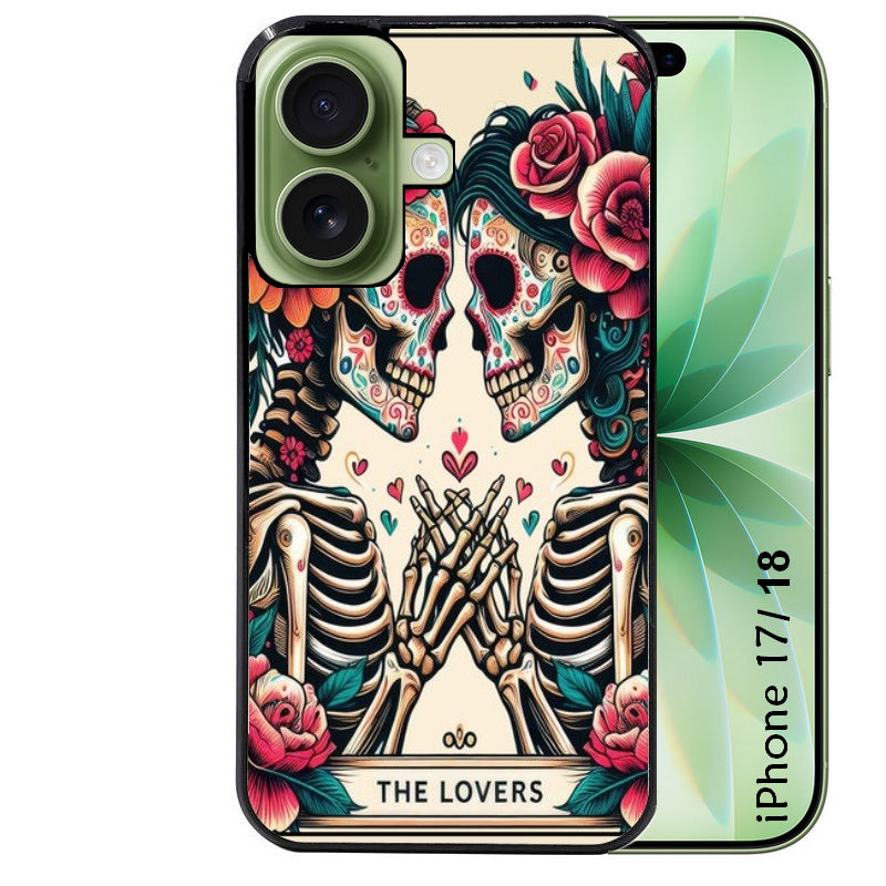 Coque pour Iphone 18 / PRO / PRO MAX / 18E tete de mort lovers