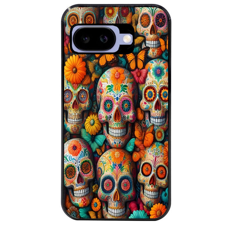Coque pour Pixel 8A 9A 10A mort mexicaine papillon
