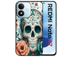 Coque pour Redmi Note 17 et PRO 4G 5G Max mort mexicaine turquoise