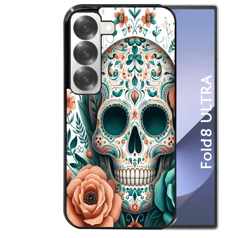 Coque pour Z FOLD 8 ULTRA mort mexicaine turquoise