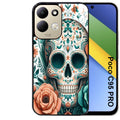 Coque pour POCO C95 PRO mort mexicaine turquoise