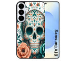 Coque pour Galaxy A08 A18 A28 A38 A58 mort mexicaine turquoise
