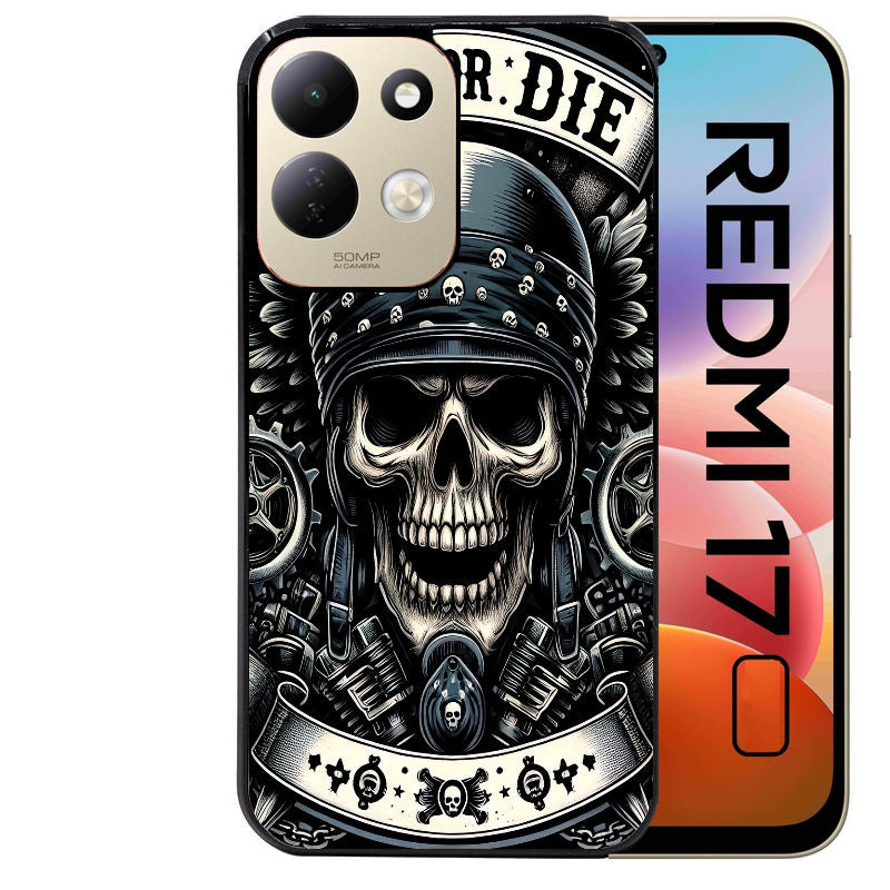 Coque pour Redmi 17 et 17C 4G 5G mort motard