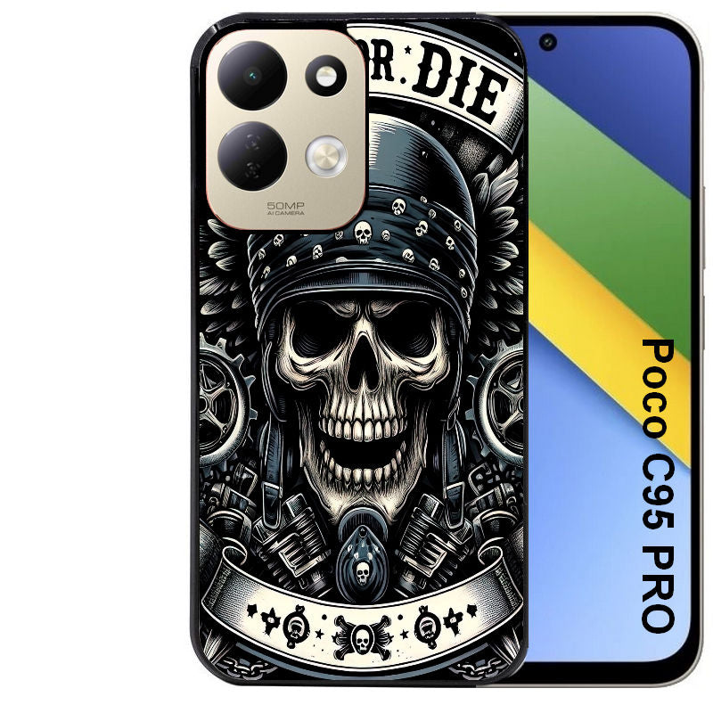 Coque pour POCO C95 PRO mort motard