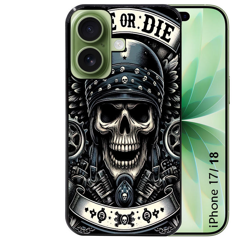 Coque pour Iphone 18 / PRO / PRO MAX / 18E mort motard