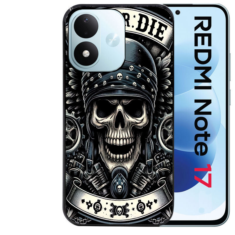 Coque pour Redmi Note 17 et PRO 4G 5G Max mort motard