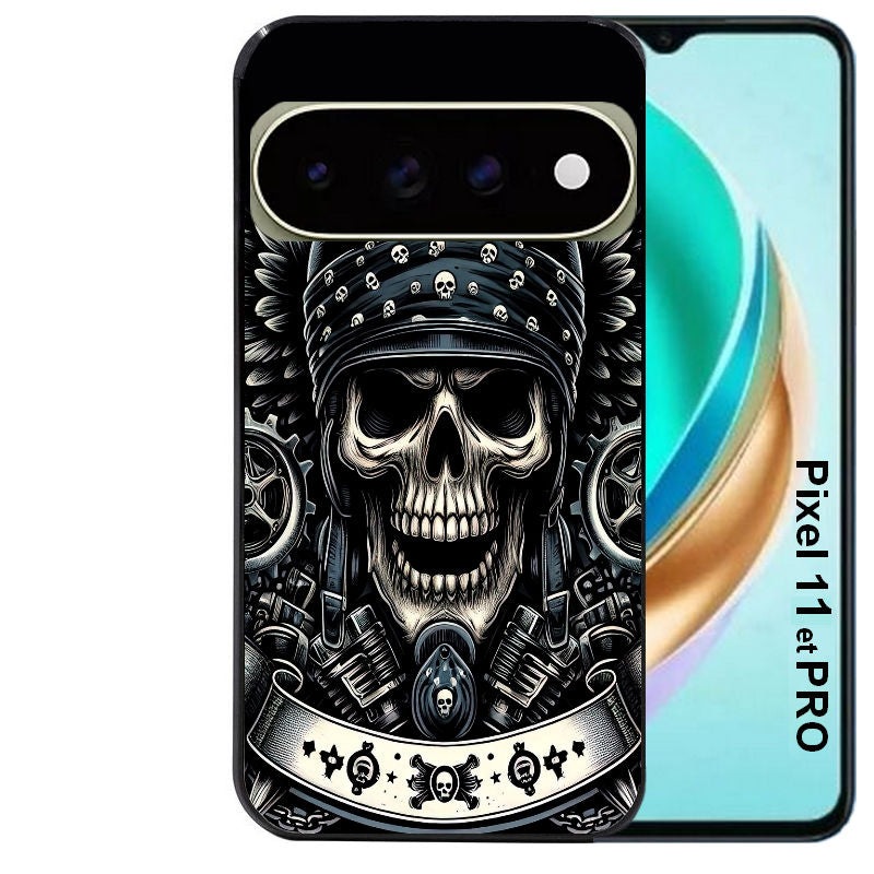 Coque pour Pixel 10 / 11 / PRO / XL mort motard