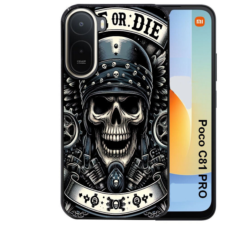 Coque pour POCO C81 PRO mort motard
