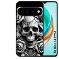 Coque pour Pixel 10 / 11 / PRO / XL tete de mort fleur