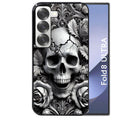 Coque pour Z Fold 8 / ULTRA tete de mort fleur