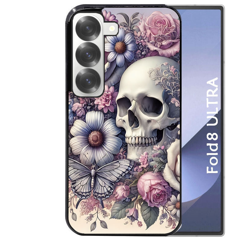 Coque pour Z Fold 8 / ULTRA tete de mort pastel
