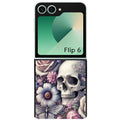 Coque pour Z FLIP 6 7 8 tete de mort pastel