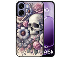Coque pour Oppo A6 A6 A6K tete de mort pastel