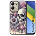Coque pour POCO C95 PRO tete de mort pastel