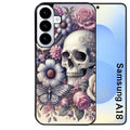 Coque pour Galaxy A08 A18 A28 A38 A58 tete de mort pastel
